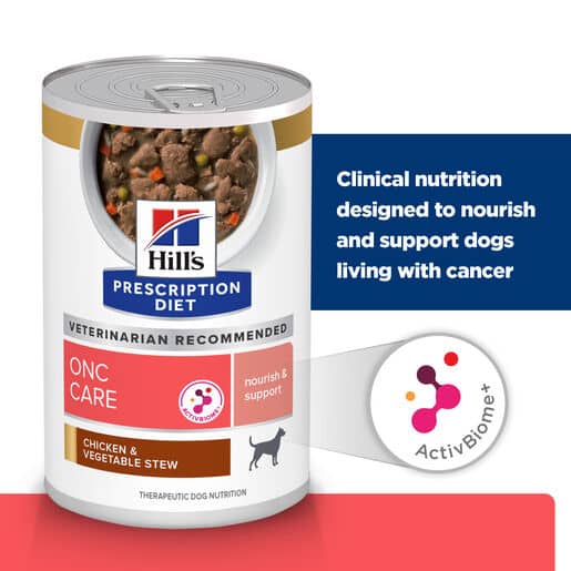 052742058139-21 hill's prescription diet onc care dog chicken & vegetable stew 354g