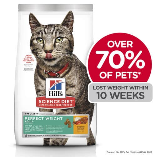 052742297002-19 hill's science diet adult perfect weight dry cat food