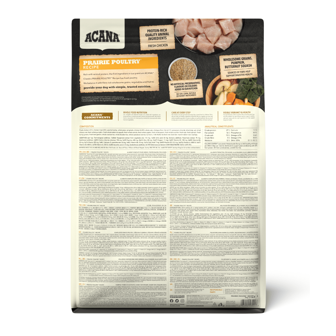 05d28e92-aba8-4746-a145-b1c1ea20cb65 acana prairie poultry dog dog food