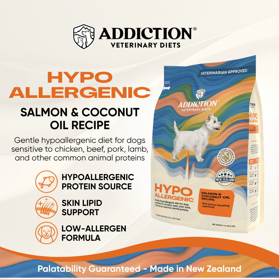 2 addiction veterinary diets hypoallergenic salmon dry dog food