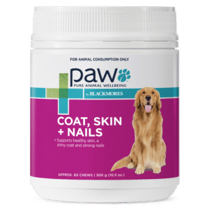 paw coat, skin + nails multivitamin chews 300g