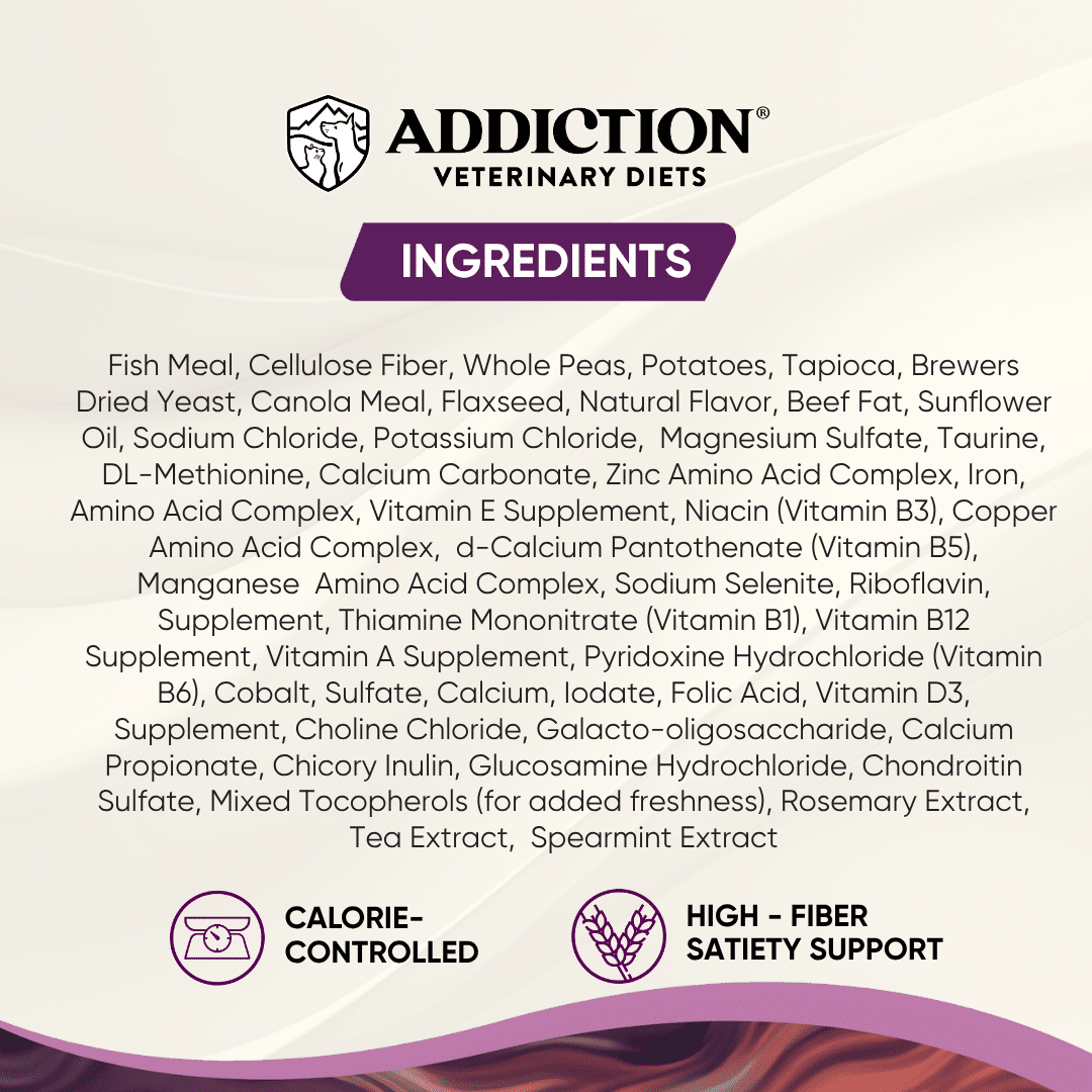9 addiction veterinary diets weight control high fibre dry dog food