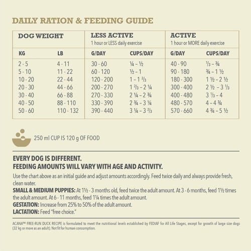 ACA-Singles-Free-Run_Duck_Feeding-Guide-800px_500x500a acana free run duck dry dog food