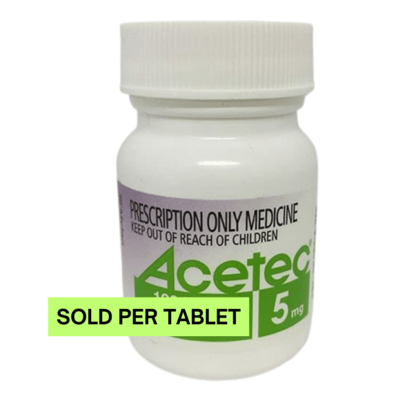enalapril (acetec) 5mg tablets each