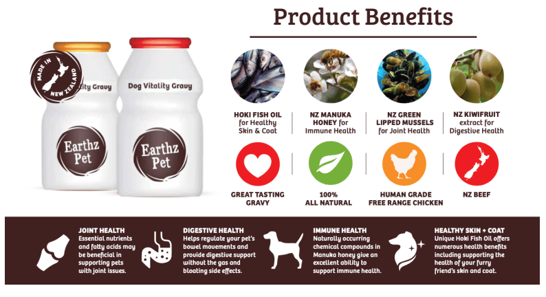 Earthz earthz pet vitality gravy free range chicken