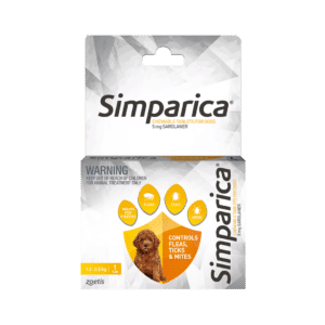 simparica 1.3 2.5kg 5mg yellow single