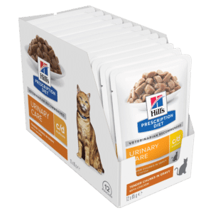 hill's prescription diet feline c/d pouches 85g box of 12