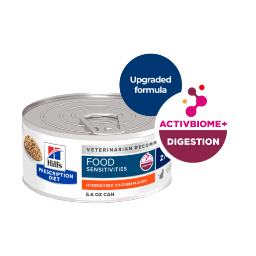 Hill's Prescription Diet zd SkinFood Sensitivities Canned Cat Food 24x156g-7 hill's prescription diet z/d skin/food sensitivities canned cat food 156g