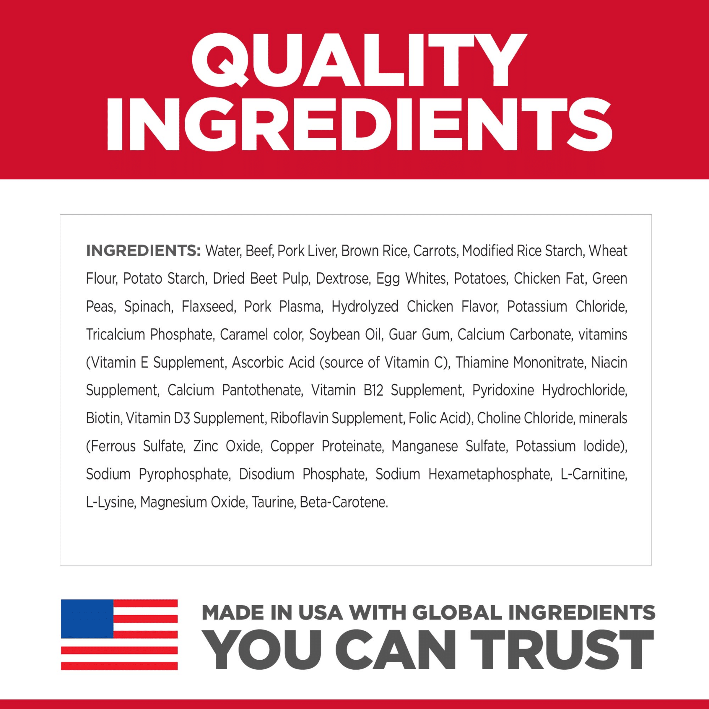 Hill's Science Diet Adult 7+ Savory Stew Beef & Vegetables Canned Wet Dog Food, 363g ingrediants hill's science diet adult 7+ savory stew beef & vegetables canned wet dog food 363g