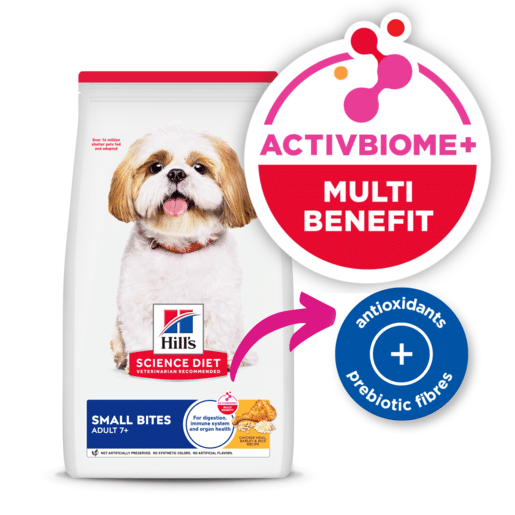 hill's science diet adult 7+ small bites senior dry dog food 2kg