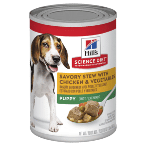 hill's science diet puppy savory stew chicken & vegetables canned wet dog food 363g