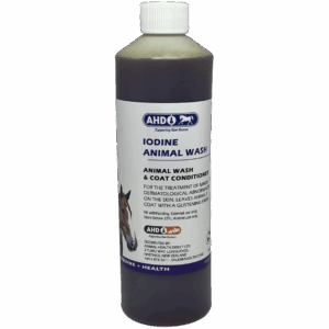 ahd iodine animal wash 500ml