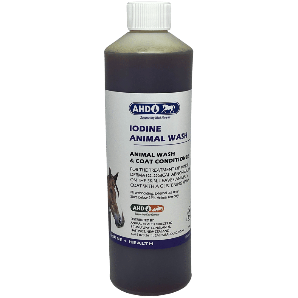 ahd iodine animal wash 500ml