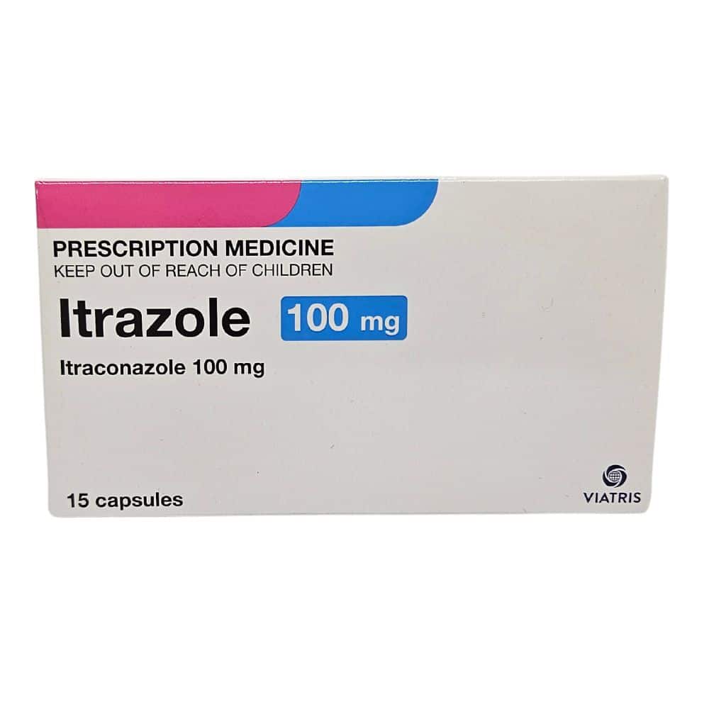 itrazole 100mg capsules each