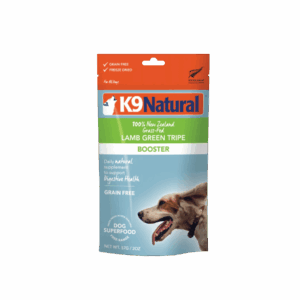 k9 natural freeze dried supplement lamb green tripe topper 57g