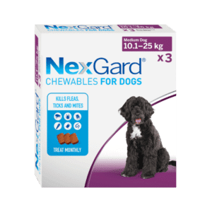 nexgard dog chew medium 10 25kg 3 pack