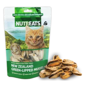 nutreats new zealand green lipped mussels cat treats 50g