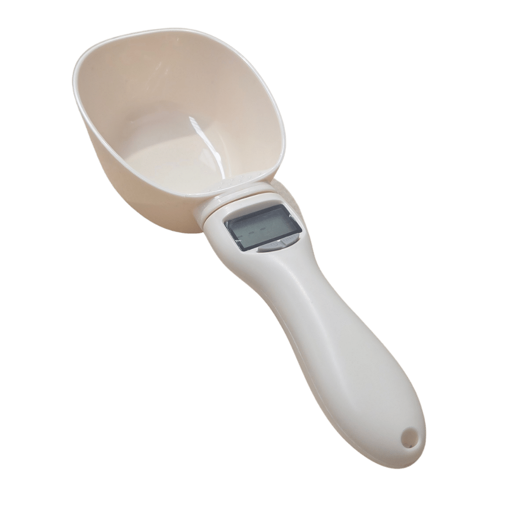 digital pet food measuring spoon with built in scale 800g
