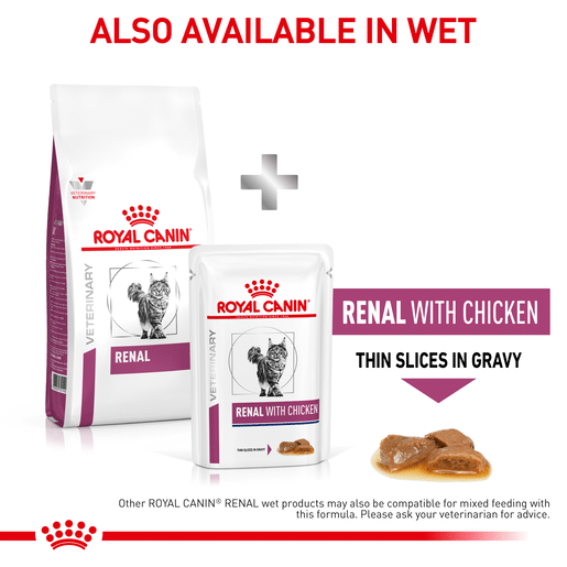 Royal Canin Veterinary Diet Feline Renal Dry Cat Food-12 royal canin renal feline 2kg