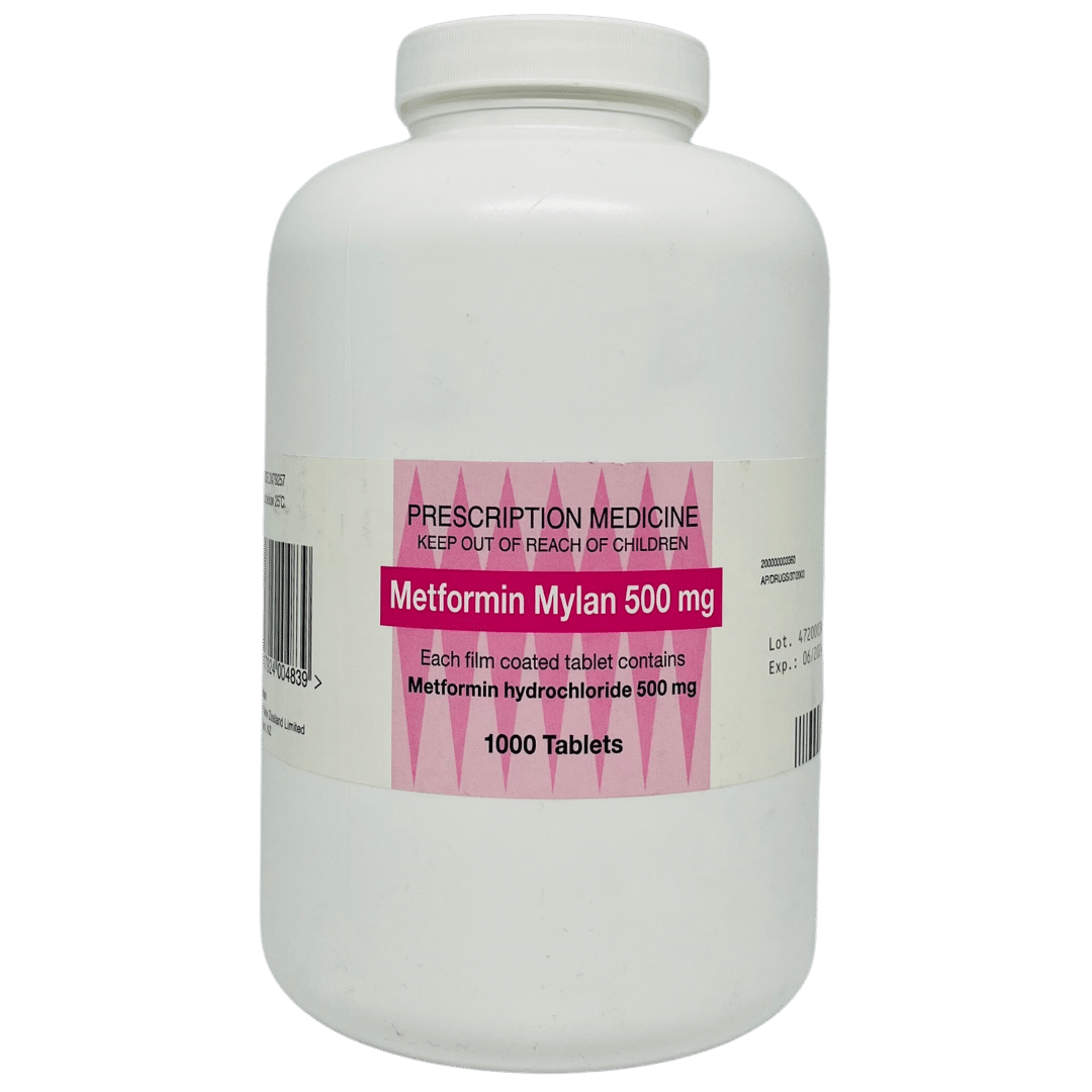 metformin hydrochloride 500mg tablets x 1000