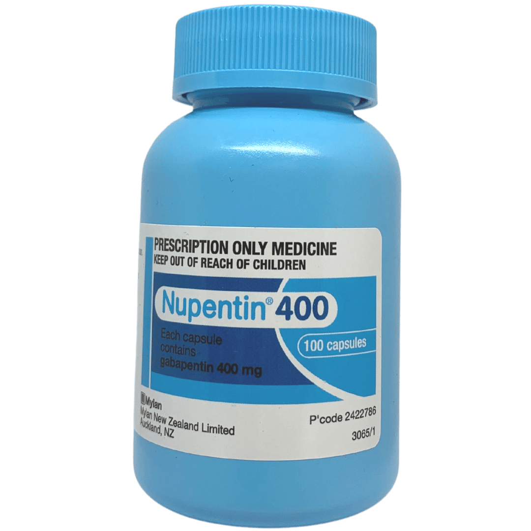 gabapentin 400mg capsules (nupentin) per capsule