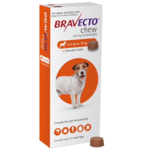 bravecto small dog flea treatment 4.5 10kg chew