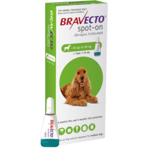 bravecto spot on for medium dogs (10 20kg)