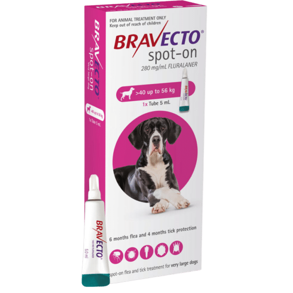 bravecto spot on x large flea treatment for dogs (40 56kg)