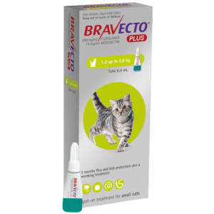 bravecto plus for small cats (1.22 2.8kg)