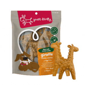 yours droolly animal shapes giraffe with chicken paste 6 pack