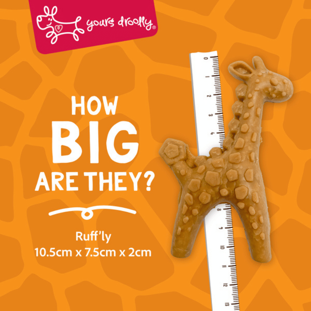 Yours-droolly-giraffe-animal-shape-treat-chicken-dog-size yours droolly animal shapes giraffe with chicken paste 6 pack
