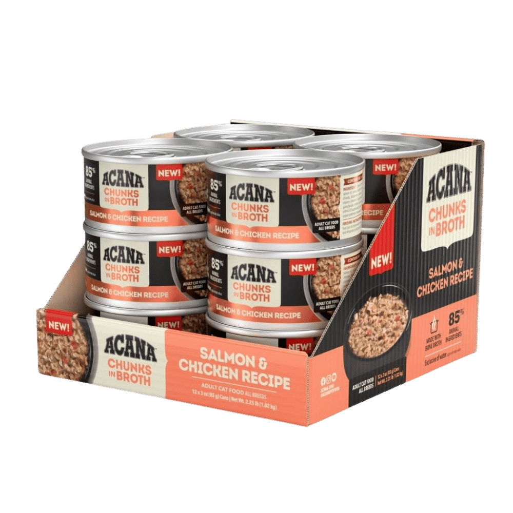 acana chunks in broth salmon & chicken