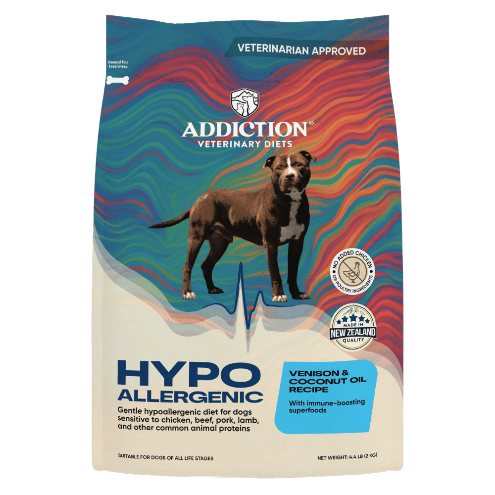 addiction veterinary diet hypoallergenic venison dry dog food