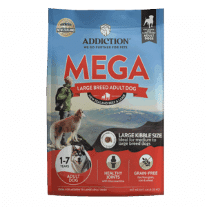 addiction mega grain free dog food 20kg