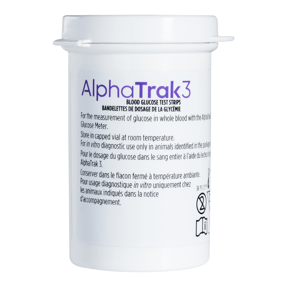 alphatrak 3 test glucose strips 50 pack