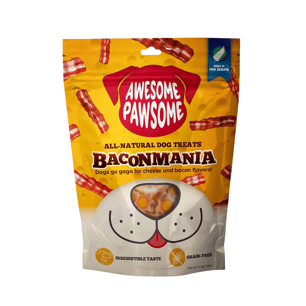 awesome pawsome baconmania dog treats