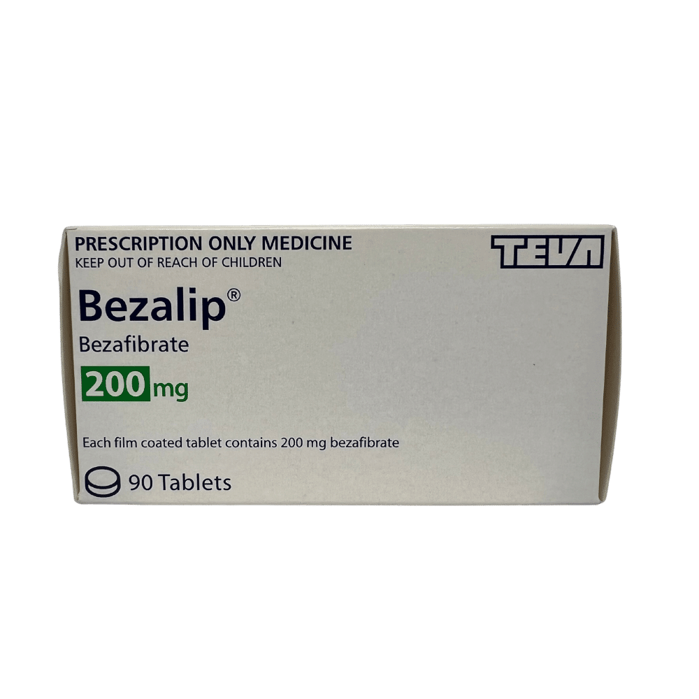 bezalip (bezafibrate) 200mg tablets x 90