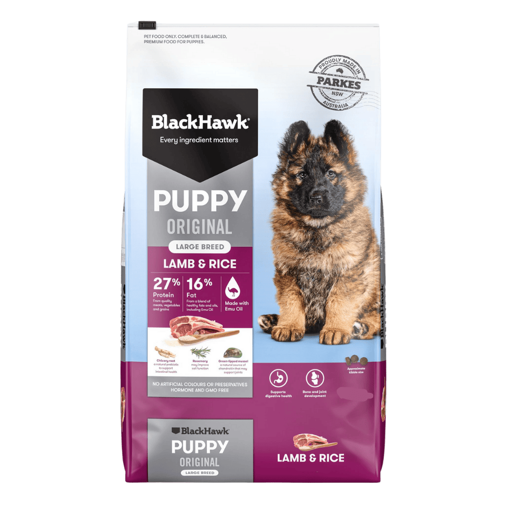 black hawk puppy large breed lamb & rice