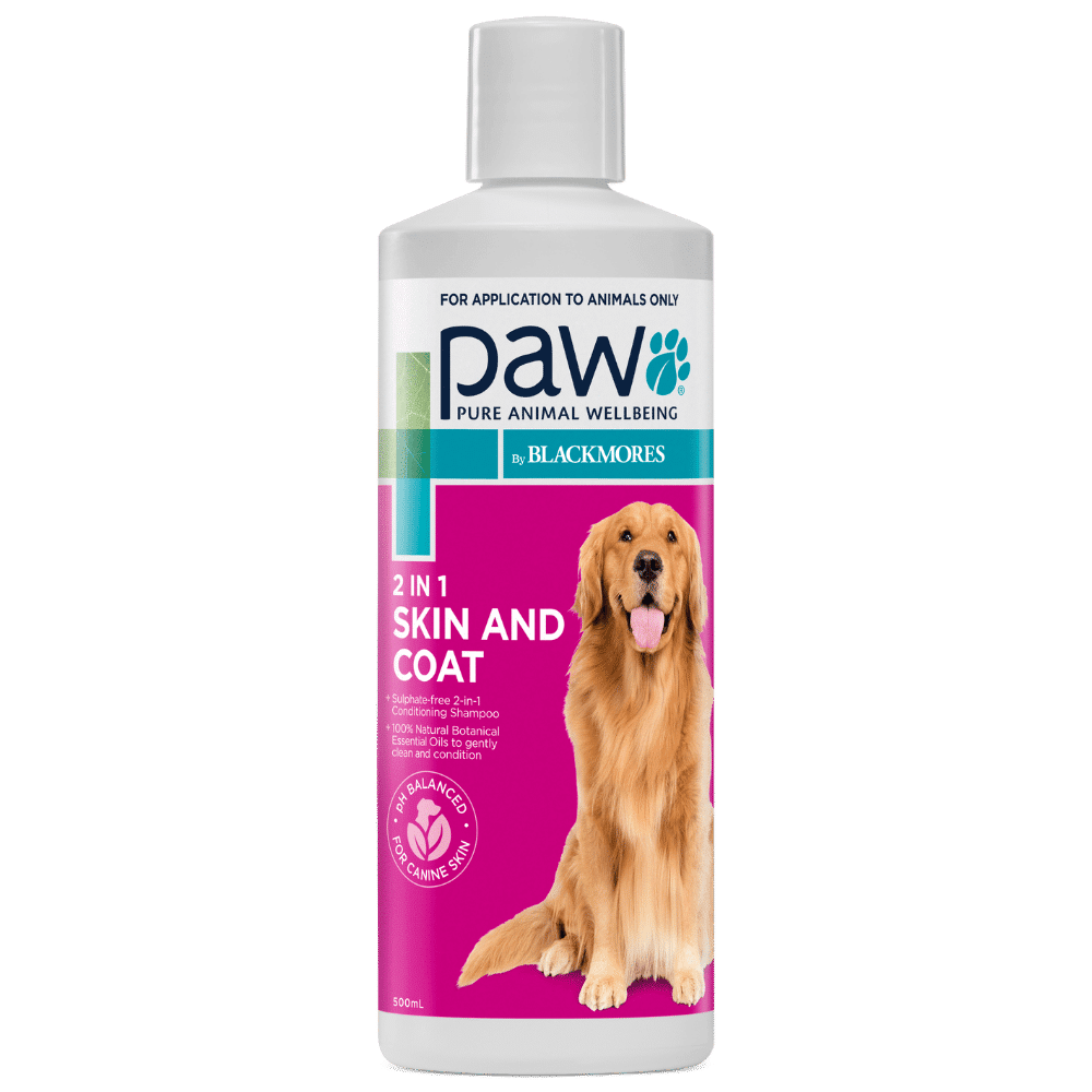 paw 2in1 conditioning dog shampoo 500ml