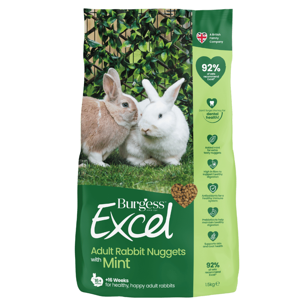 burgess excell adult rabbit food with mint