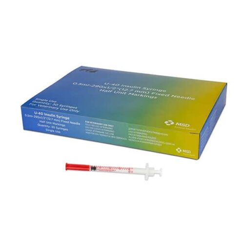 Caninsulin Syringe 0.5ml U-40 (MSD) x 30