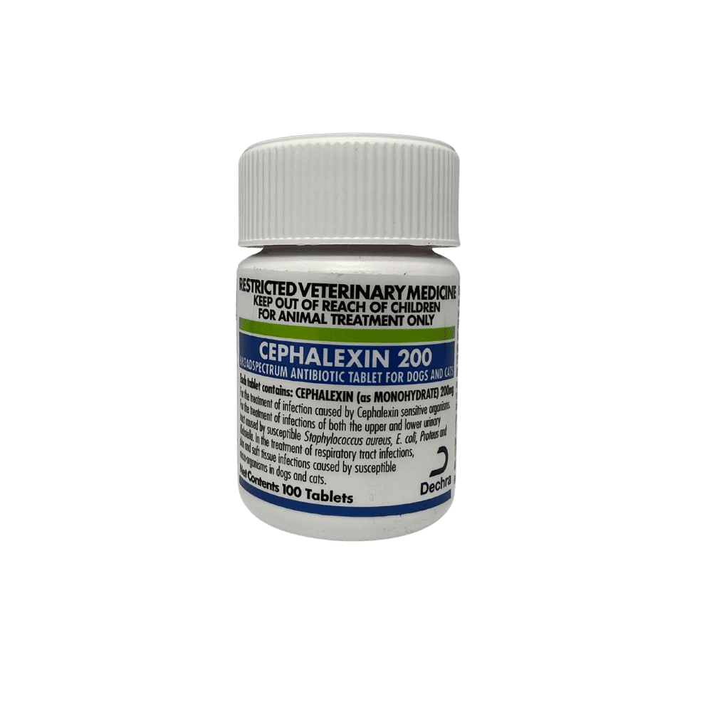 cephalexin 200mg tablets (per tablet)