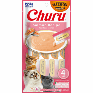 inaba churu salmon lickable cat treat 4 pack