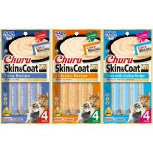 inaba churu skin & coat cat treat 4 pack