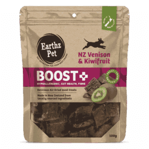 Earthz Pet BOOST+ Venison & Kiwifruit Dog Treats 100g pack