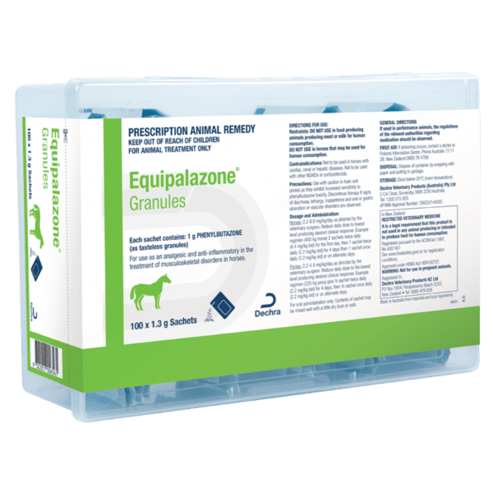 equipalazone granules 1g (tasteless) 1.3g x 100 sachets (previously apex pbz granules)