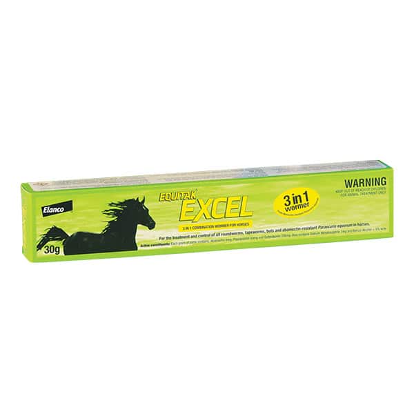 Equitak Excel Wormer 30g Buy Online from Vet Post NZ Fast Delivery