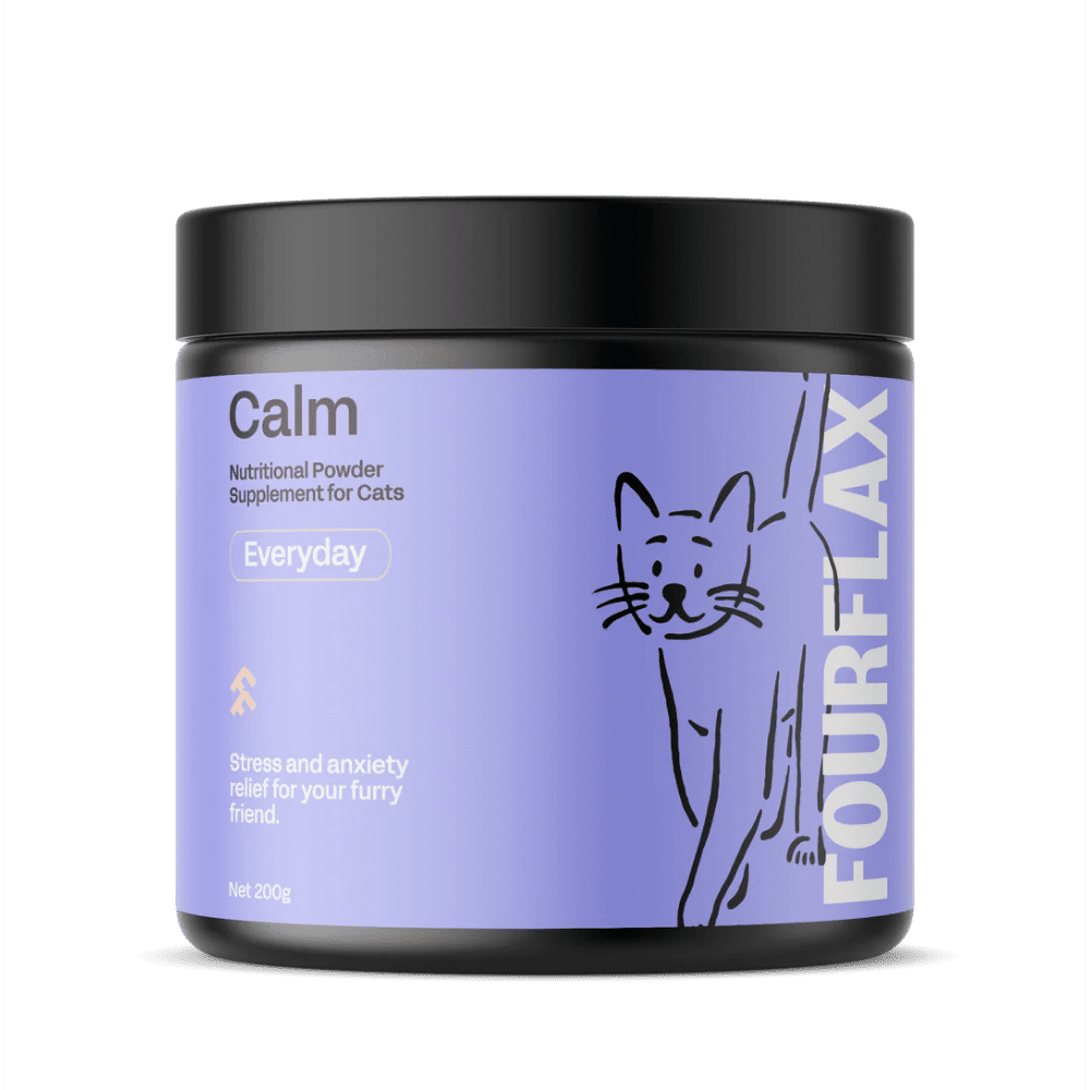 Anxiety Sedating A Cat Fourflax Feline Calm 200g Buy Online From