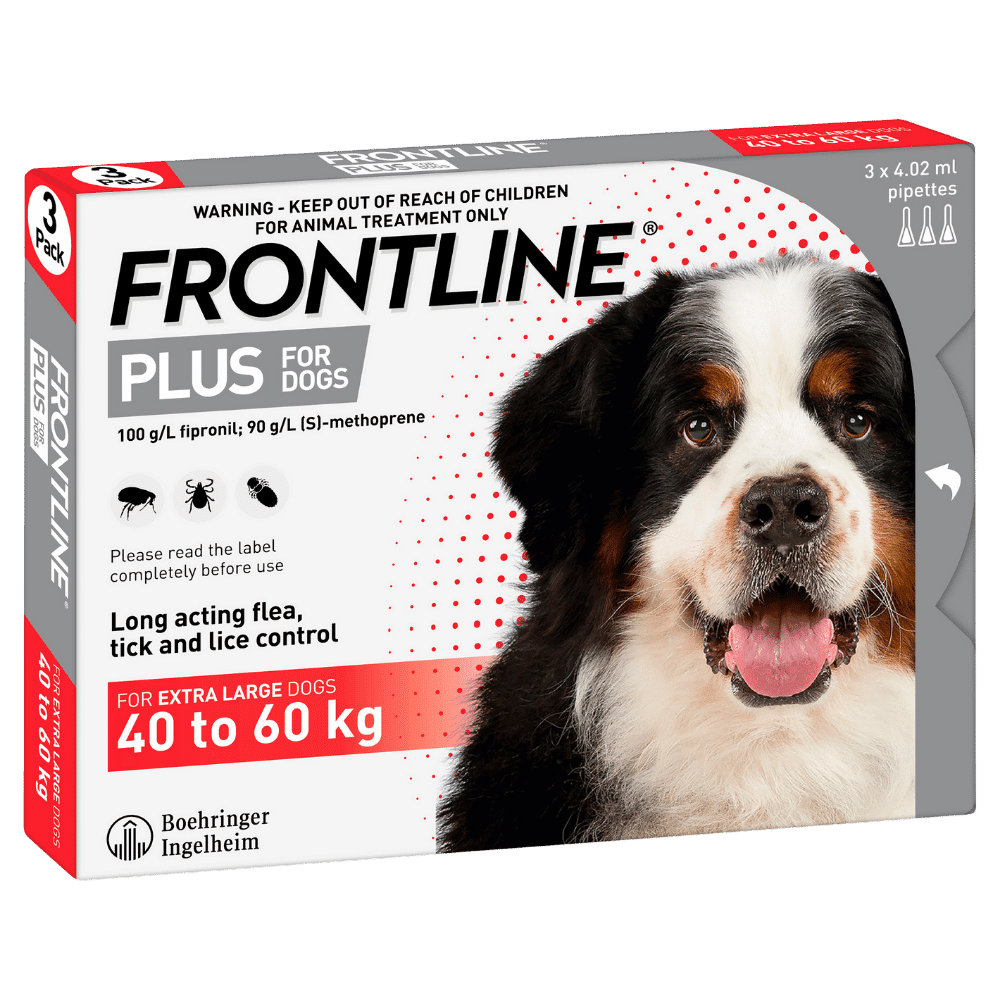 frontline plus extra large 40 60kg 3 pack