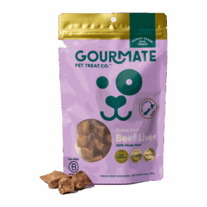 Gourmate Grass Fed Beef Liver Dog Treats 65g pack